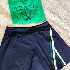 Wilson Navy tennis skirt Athletic with green Accent